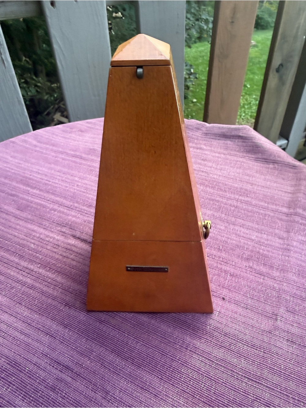 Wood-Finish Mechanical Metronome - Brown SETH Thomas